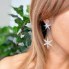 Double Starburst Statement Earrings - KOKOTETE