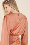Dressed up satin two - piece mermaid dress set - KOKOTETE
