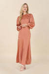 Dressed up satin two - piece mermaid dress set - KOKOTETE