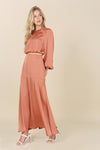 Dressed up satin two - piece mermaid dress set - KOKOTETE