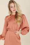 Dressed up satin two - piece mermaid dress set - KOKOTETE