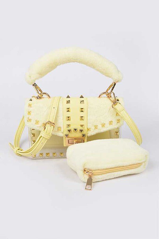Faux Fur 2 In 1 Swing Bag Set - KOKOTETE