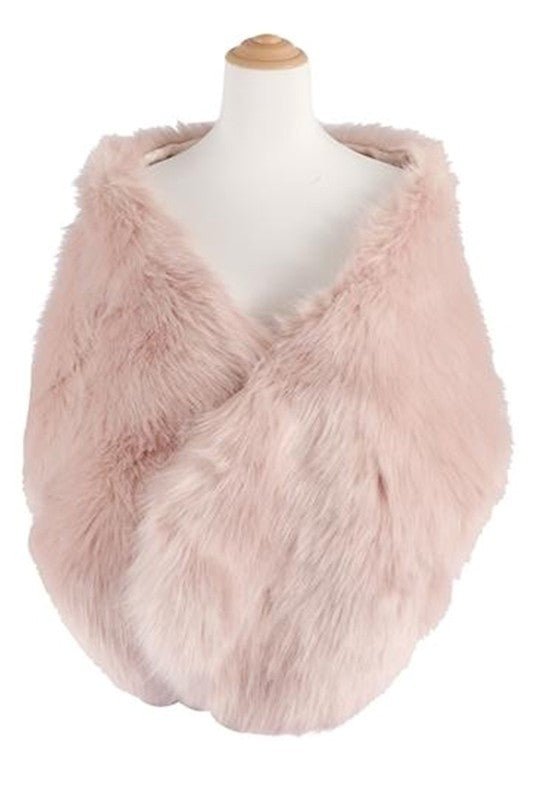 Faux Fur Winter Shawl Scarf - KOKOTETE