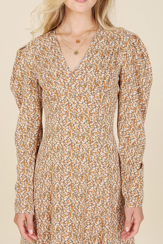 Fit and Flare floral maxi dress - KOKOTETE