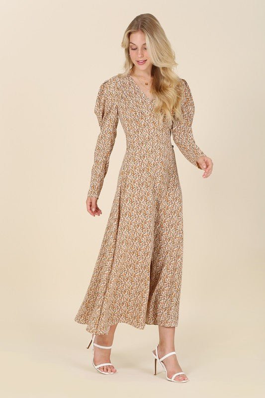 Fit and Flare floral maxi dress - KOKOTETE