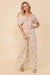 Floral Print Brunch Spring Summer Maxi Sundress - KOKOTETE