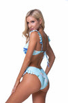 FLORAL RUFFLED BIKINI SET - KOKOTETE