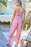 Floral Smocked Detail With Ruffle Jumpsuit - KOKOTETE
