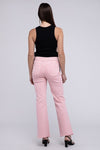 Frayed Cutoff Hem Straight Wide Pants - KOKOTETE