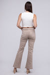 Frayed Cutoff Hem Straight Wide Pants - KOKOTETE