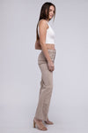 Frayed Cutoff Hem Straight Wide Pants - KOKOTETE