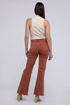 Frayed Cutoff Hem Straight Wide Pants - KOKOTETE