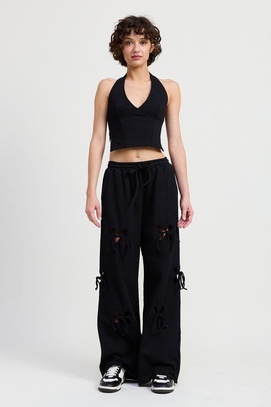 FRENCH TERRY HALTER TOP - KOKOTETE