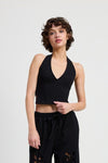 FRENCH TERRY HALTER TOP - KOKOTETE