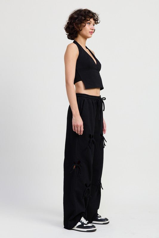 FRENCH TERRY HALTER TOP - KOKOTETE