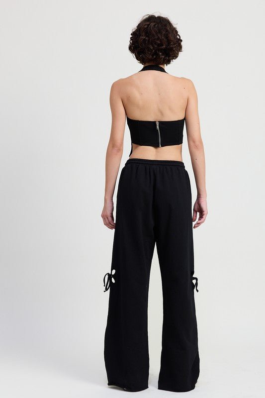 FRENCH TERRY HALTER TOP - KOKOTETE