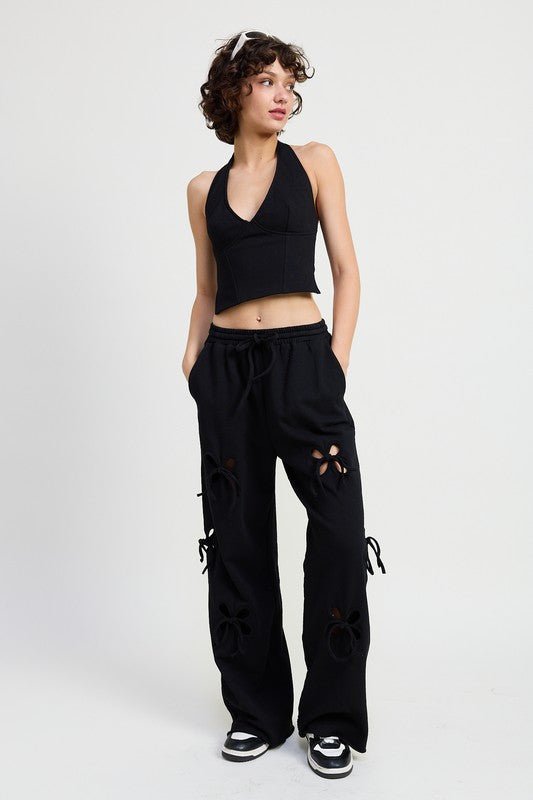 FRENCH TERRY HALTER TOP - KOKOTETE