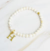 Freshwater Pearl Initial Charm Bracelet - KOKOTETE