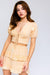Half Sleeve Daisy Embroidered Top - KOKOTETE