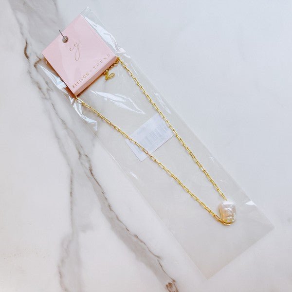 Hannah Baroque Pearl Chain Necklace - KOKOTETE
