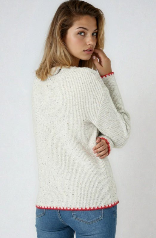 Heart Patch Sweater - KOKOTETE