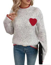 Heart Patch Sweater - KOKOTETE