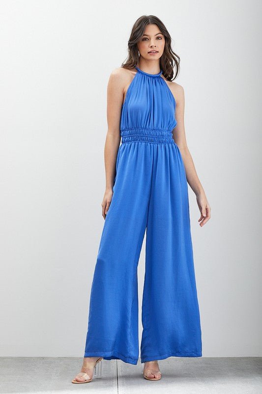 High Neck Sleeveless Jumpsuit - KOKOTETE