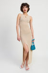 HIGH SLIT MAXI SLEEVELESS DRESS - KOKOTETE