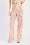 HIGH WAIST PINSTRIPE TROUSER - KOKOTETE