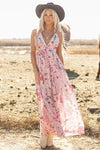 Jenesis Floral Pleated Maxi Dress - KOKOTETE