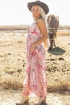 Jenesis Floral Pleated Maxi Dress - KOKOTETE
