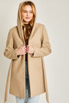 JQ Fleece Belted Hoodie Coat - KOKOTETE