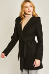 JQ Fleece Belted Hoodie Coat - KOKOTETE