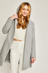 JQ Fleece Belted Hoodie Coat - KOKOTETE