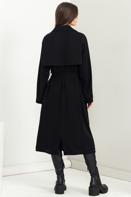 Keep Me Close Belted Women's Trench Coat - KOKOTETE