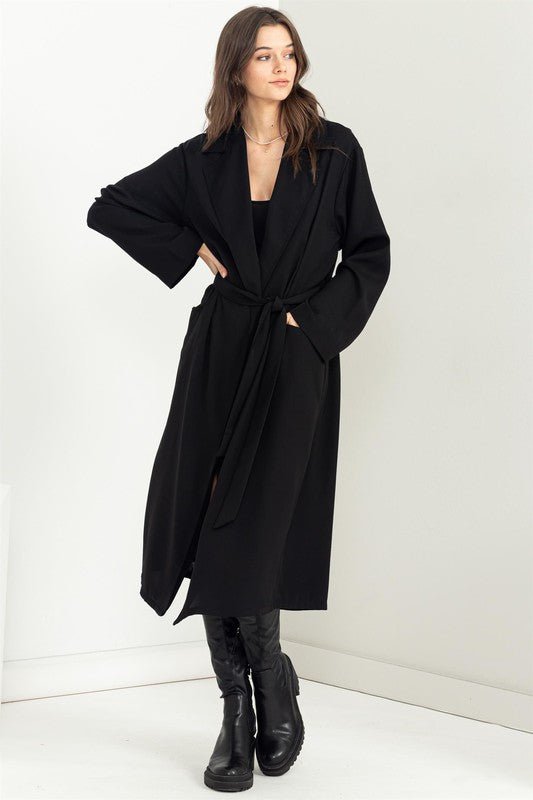 Keep Me Close Belted Women's Trench Coat - KOKOTETE