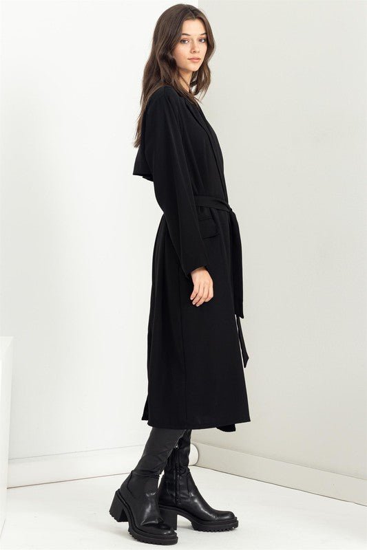 Keep Me Close Belted Women's Trench Coat - KOKOTETE