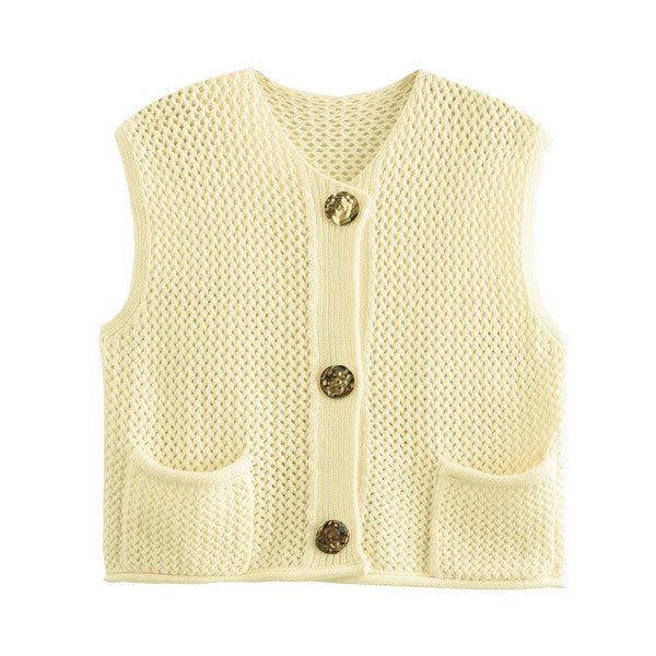 Knit sweater vest - KOKOTETE