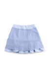 Lace trimmed smocking blouse and skirt set - KOKOTETE