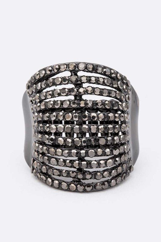 Layered Crystals Stretch Ring - KOKOTETE