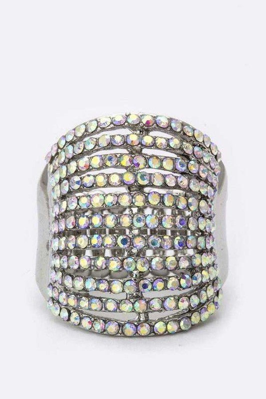 Layered Crystals Stretch Ring - KOKOTETE