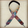 Leather Crossbody Strap in Turquoise Feather - KOKOTETE