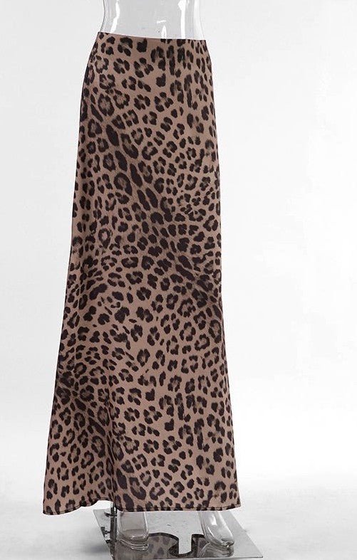 Leopard print maxi skirt - KOKOTETE
