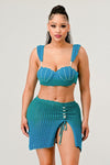 LITTLE MERMAID PERAL ADORABLE TWO PCS KNIT SET - KOKOTETE