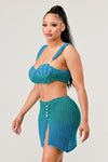 LITTLE MERMAID PERAL ADORABLE TWO PCS KNIT SET - KOKOTETE