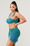 LITTLE MERMAID PERAL ADORABLE TWO PCS KNIT SET - KOKOTETE