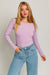 Long Sleeve Round Neck Ribbed Bodysuit - KOKOTETE