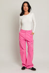 Long Sleeve Round Neck Ribbed Bodysuit - KOKOTETE