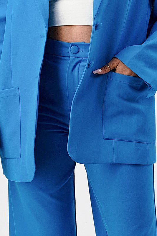 LOOSE FIT BLAZER AND PANTS SET - KOKOTETE