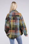 Loose Fit Buttoned Down Check Shirt Jacket - KOKOTETE